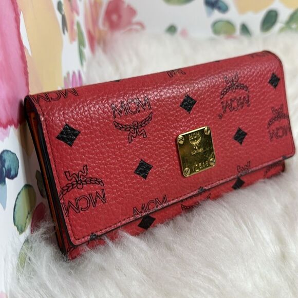 💯Authentic MCM Visetos Trifold Long Wallet🍀 - Picture 8 of 17